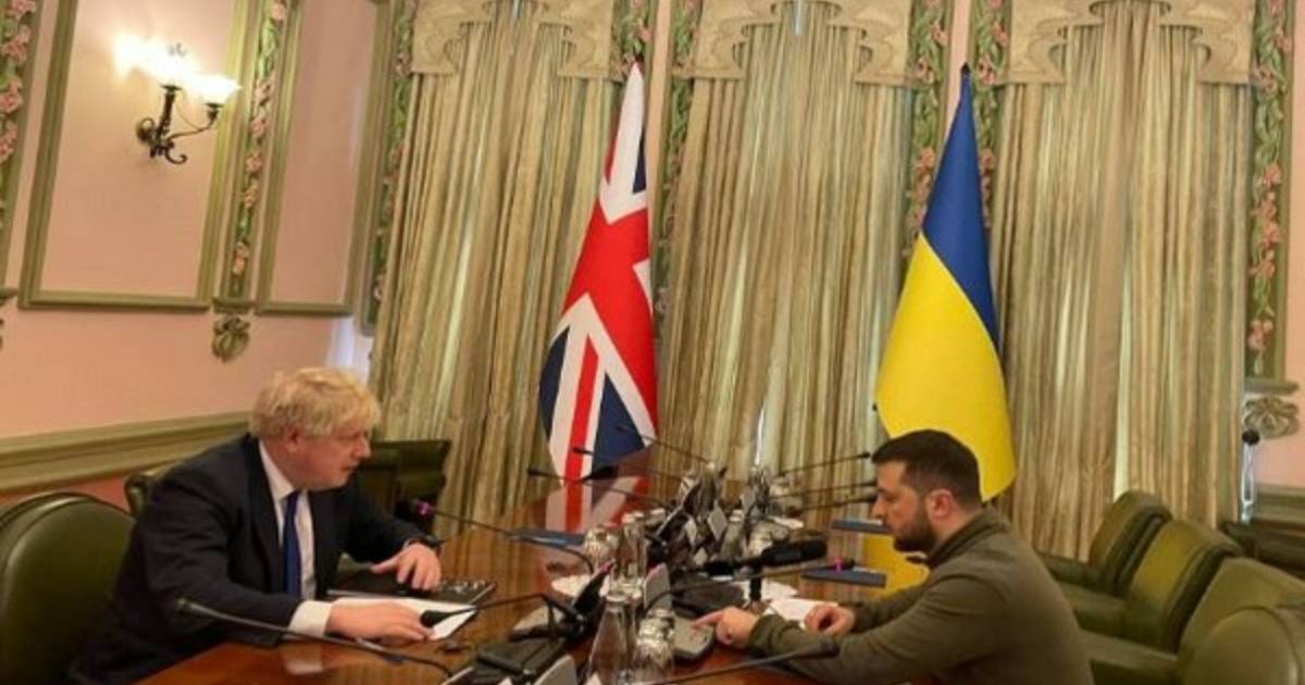 UK PM Johnson meets Ukrainian President Zelenskyy in Kyiv
